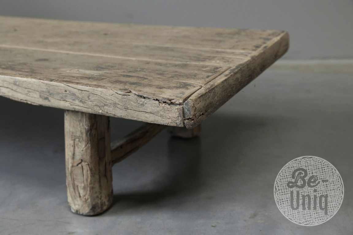 Be-Uniq Salontafel Oud Hout China Bruin H22 x B140 x D46 Cm