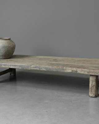 Be-Uniq Salontafel Oud Hout China Bruin H22 x B140 x D46 Cm