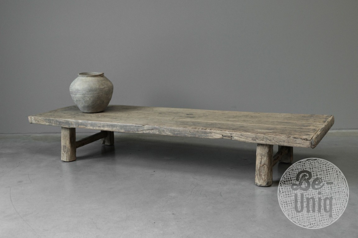 Be-Uniq Salontafel Oud Hout China Bruin H22 x B140 x D46 Cm