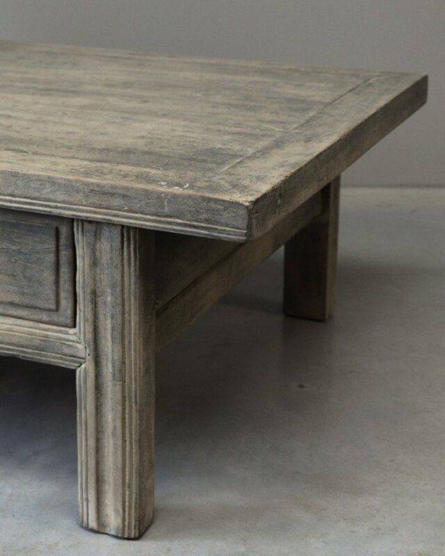Be-Uniq Salontafel 3-Lades Oud Hout China H46 x B160 x D80 Cm