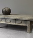 Be-Uniq Salontafel 3-Lades Oud Hout China H46 x B160 x D80 Cm