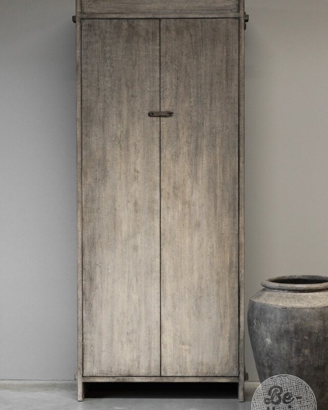 Be-Uniq 2-Deurs Opbergkast Hout H217 x B88 x D42 Cm