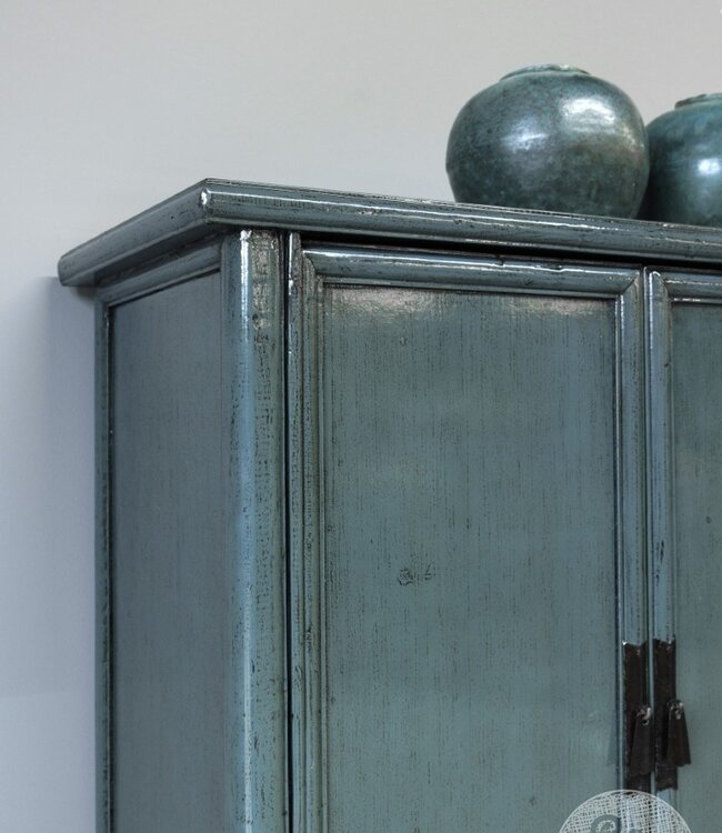 Be-Uniq 2 Deurs Kastje | Blauw/Grijs | China H140 x B86 x D42 Cm