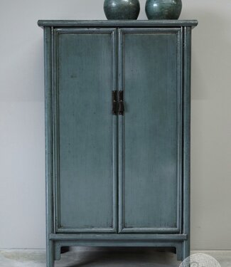 Be-Uniq 2 Deurs Kastje | Blauw/Grijs | China H140 x B86 x D42 Cm