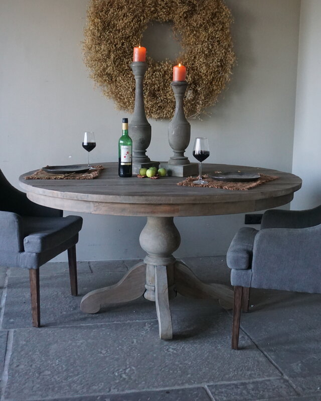 Rene Houtman Eetkamertafel | Rond | Bruin | H80 x D150 cm