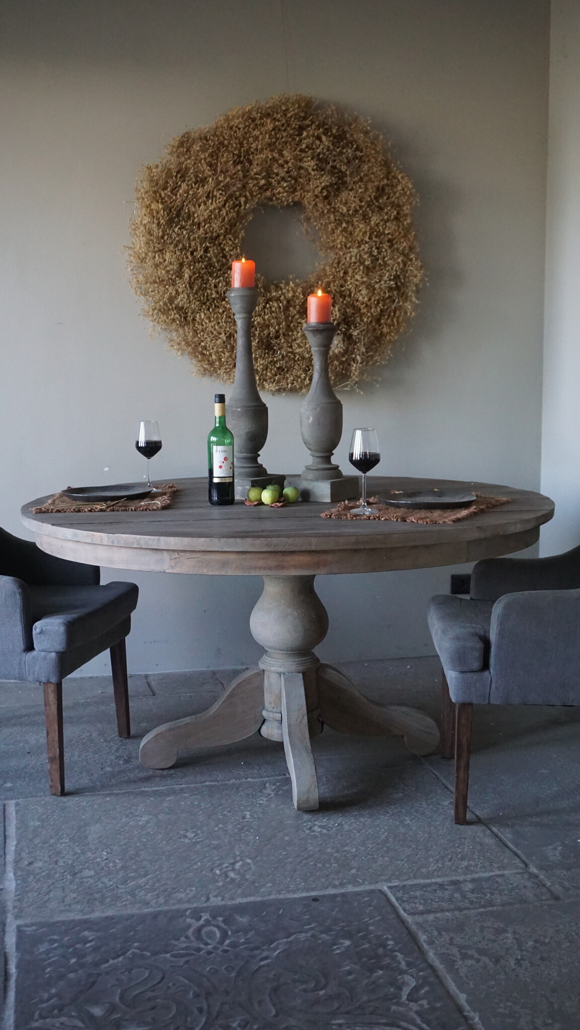 Rene Houtman Eetkamertafel | Rond | Bruin | H80 x D150 cm