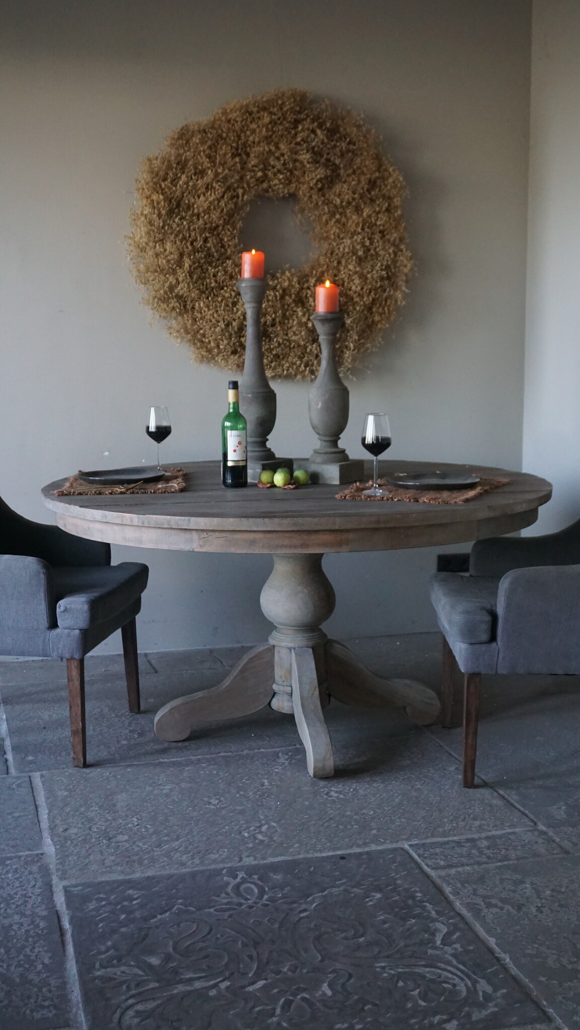 Rene Houtman Eetkamertafel | Rond | Bruin | H80 x D150 cm