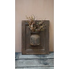 Wandpaneel Met Vaas/Kruik | Houten Lijst | H48xB39 cm