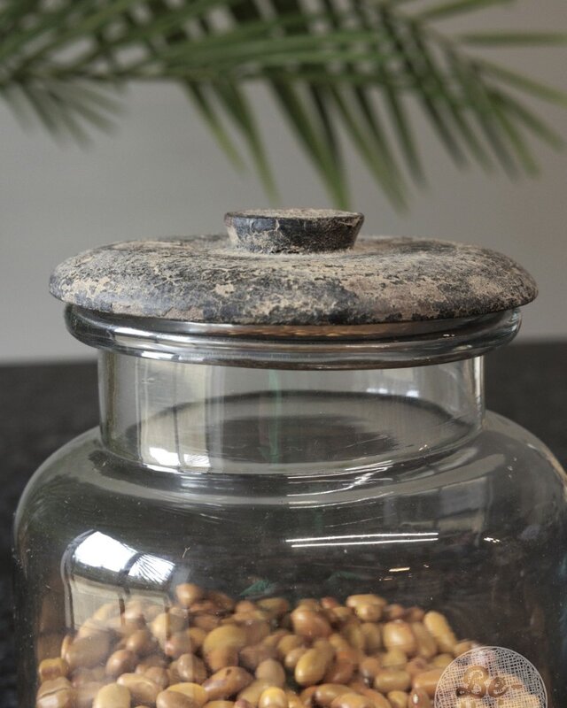Be-Uniq Glazen Voorraad Pot | Medium | H18 x D14 cm