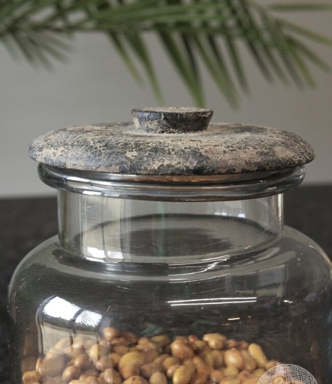 Be-Uniq Glazen Voorraad Pot | Medium | H18 x D14 cm