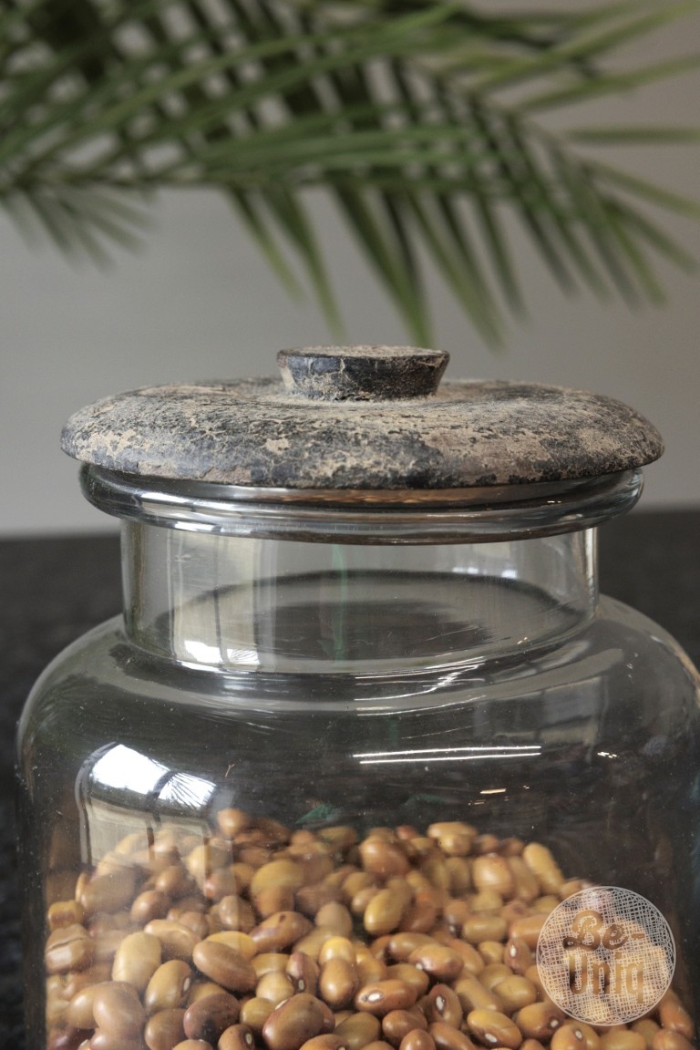 Be-Uniq Glazen Voorraad Pot | Medium | H18 x D14 cm