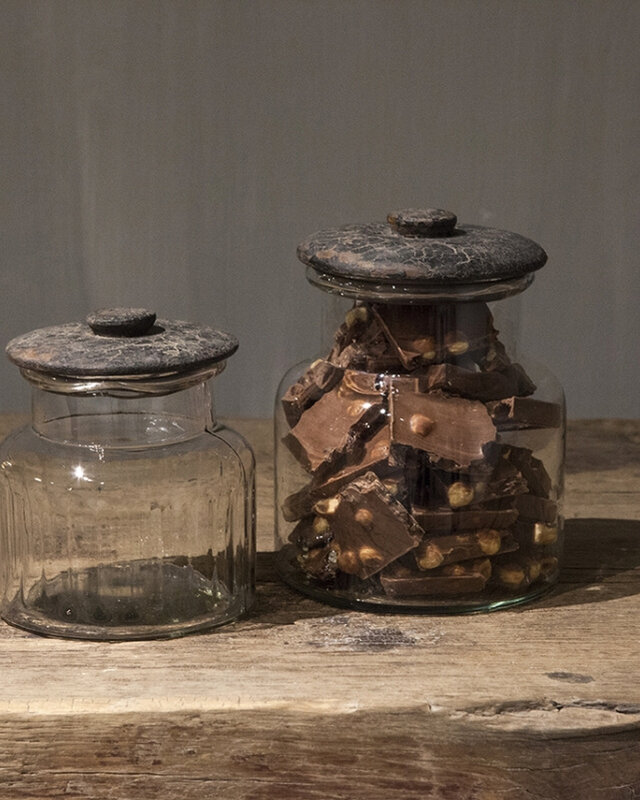 Be-Uniq Glazen Voorraad Pot | Medium | H18 x D14 cm