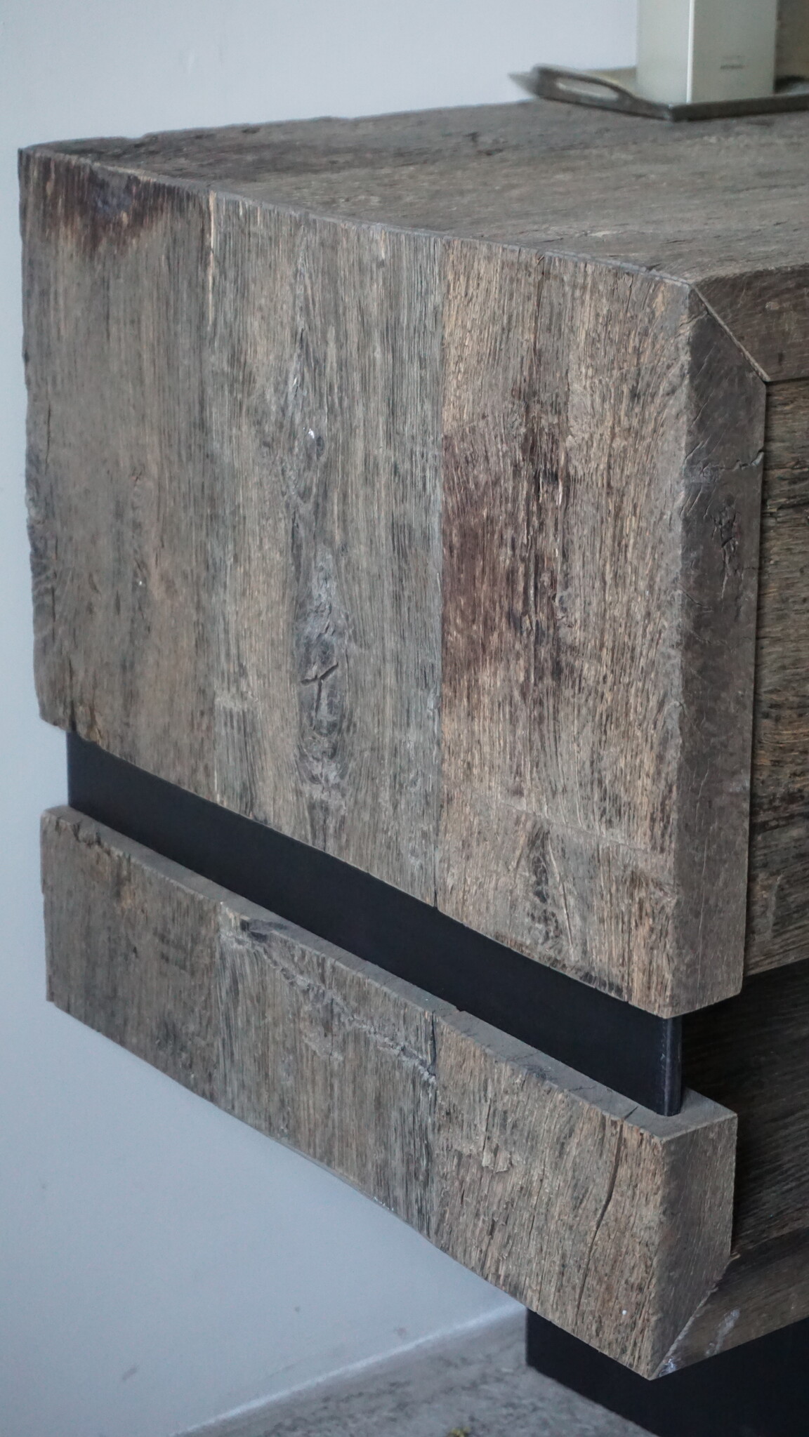 Rene Houtman Zwevend Badmeubel Liv | Oud Eiken | H46,5xB150xD50 cm