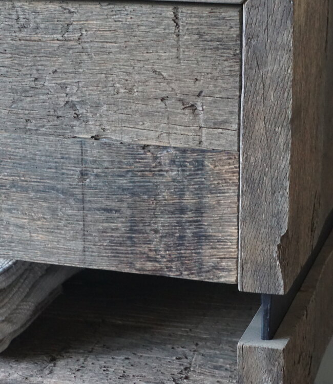 Rene Houtman Zwevend Badmeubel Liv | Oud Eiken | H46,5xB150xD50 cm