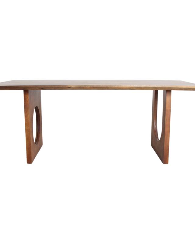Raw Materials Amsterdam Afgerond en afgeschuind mix mangohouten eettafel - 240 cm