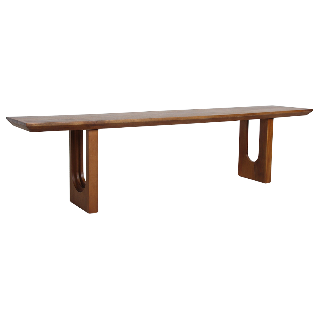 Raw Materials Amsterdam Mangohouten eetkamerbank met afgeronde en afgeschuinde randen - 180 cm