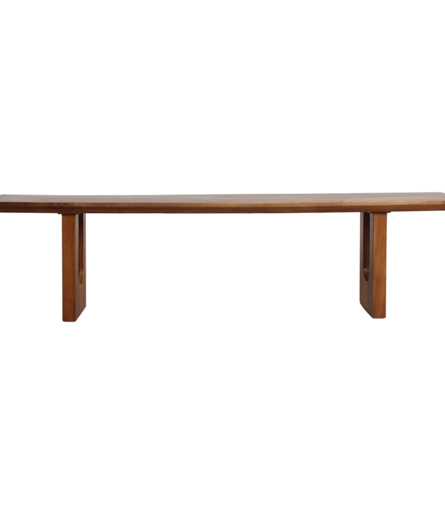 Raw Materials Amsterdam Mangohouten eetkamerbank met afgeronde en afgeschuinde randen - 180 cm