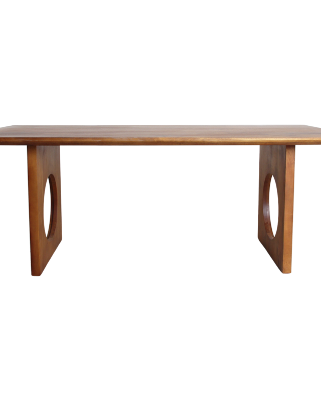 Raw Materials Amsterdam Bolle, afgeschuinde Loop mangohouten eettafel - 180 cm