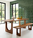 Raw Materials Amsterdam Mangohouten eettafel met boogvormige, afgeronde en afgeschuinde rand - 180 cm