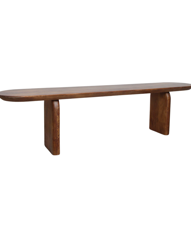 Raw Materials Amsterdam Bullnose Eetkamerbank | H45 x B180 x D35 cm