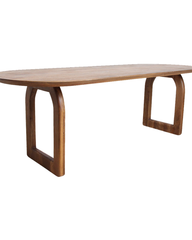Raw Materials Amsterdam Bullnose | Eettafel | Bruin | 180 cm