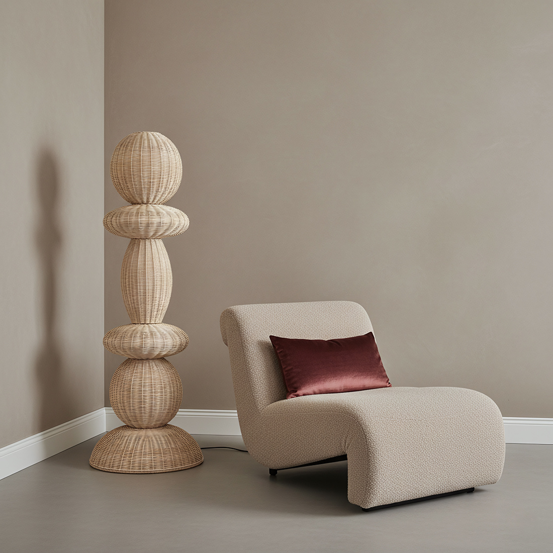 Raw Materials Amsterdam Tao rotan vloerlamp - 140 cm
