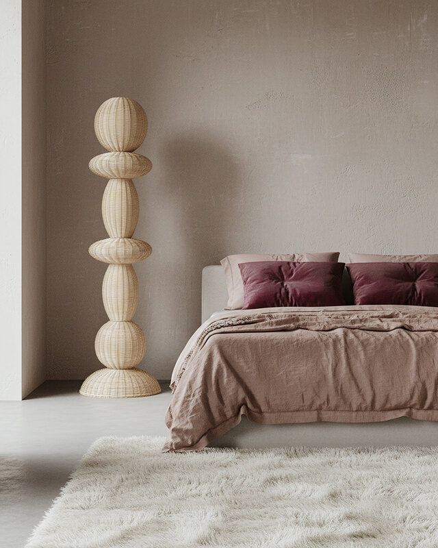 Raw Materials Amsterdam Tao rotan vloerlamp - 175 cm