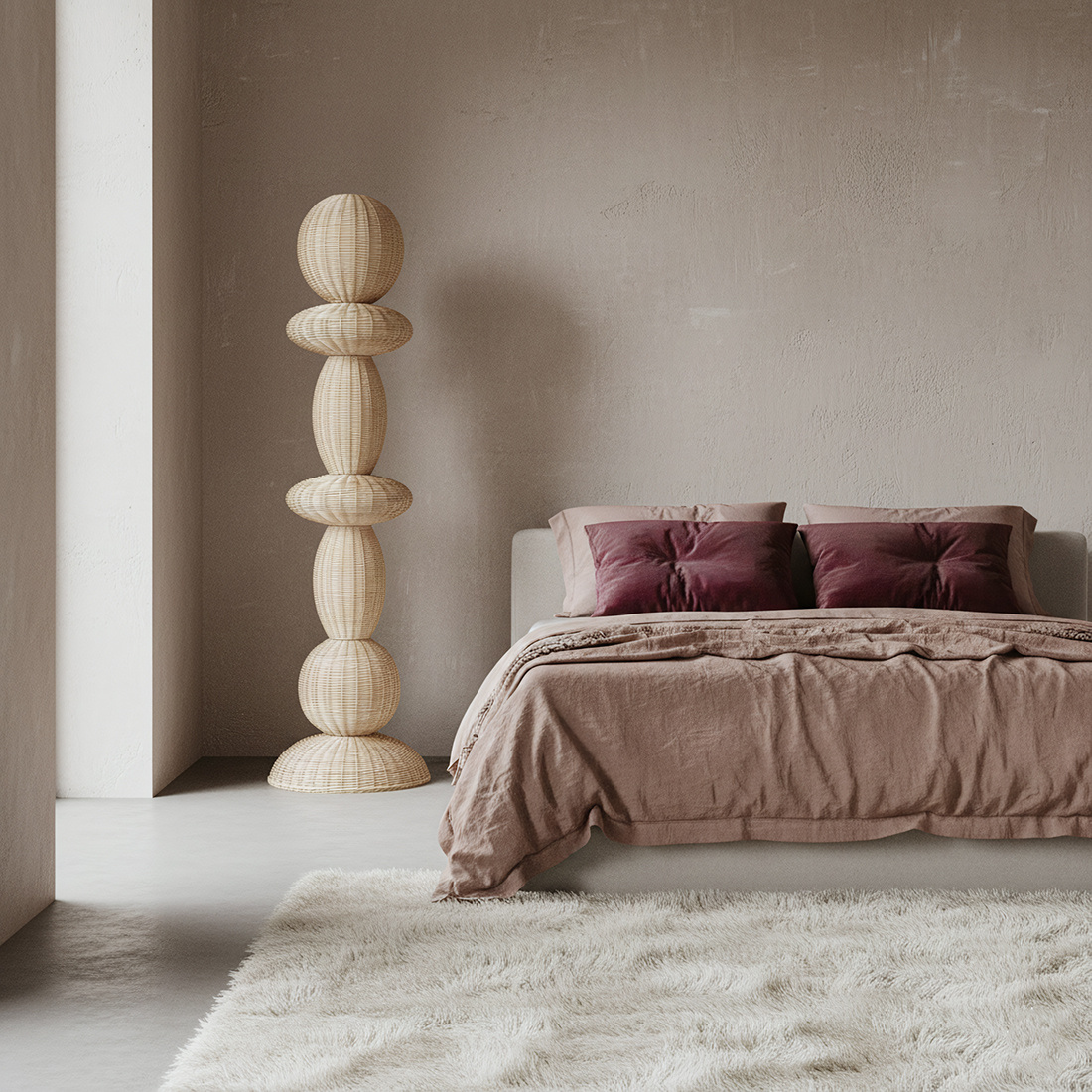 Raw Materials Amsterdam Tao rotan vloerlamp - 175 cm