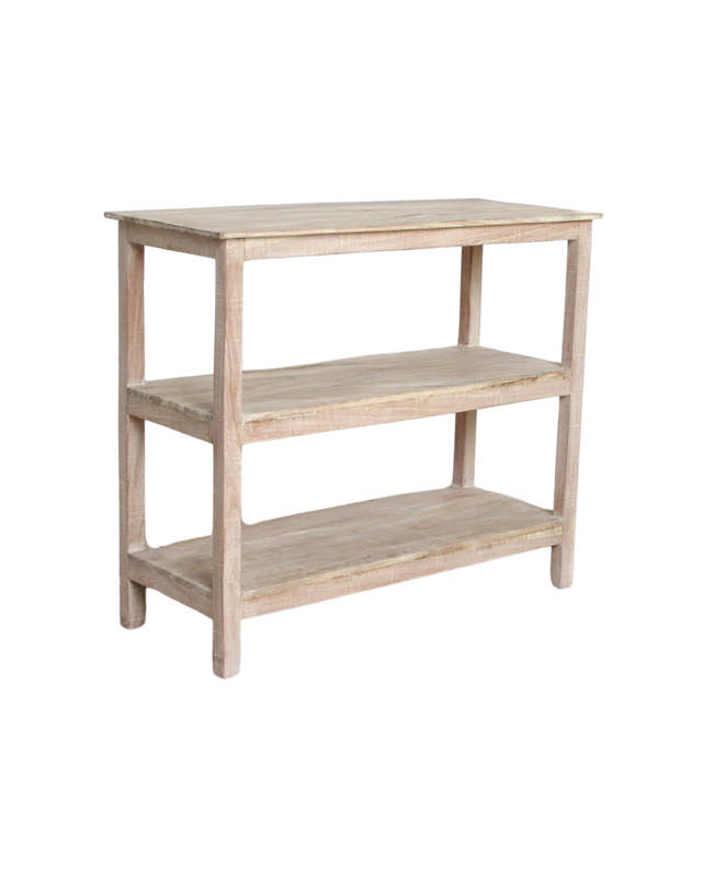 Raw Materials Amsterdam Witgewassen schoenenrek - 90x35x76 cm