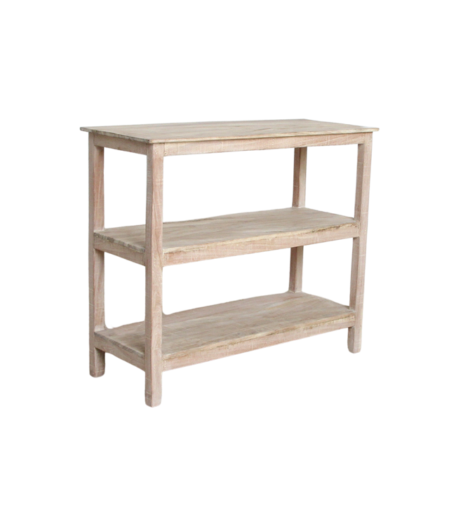 Raw Materials Amsterdam Witgewassen schoenenrek - 90x35x76 cm