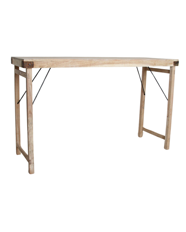 Raw Materials Amsterdam Kalkgewassen inklapbare bartafel - 170x60x107 cm