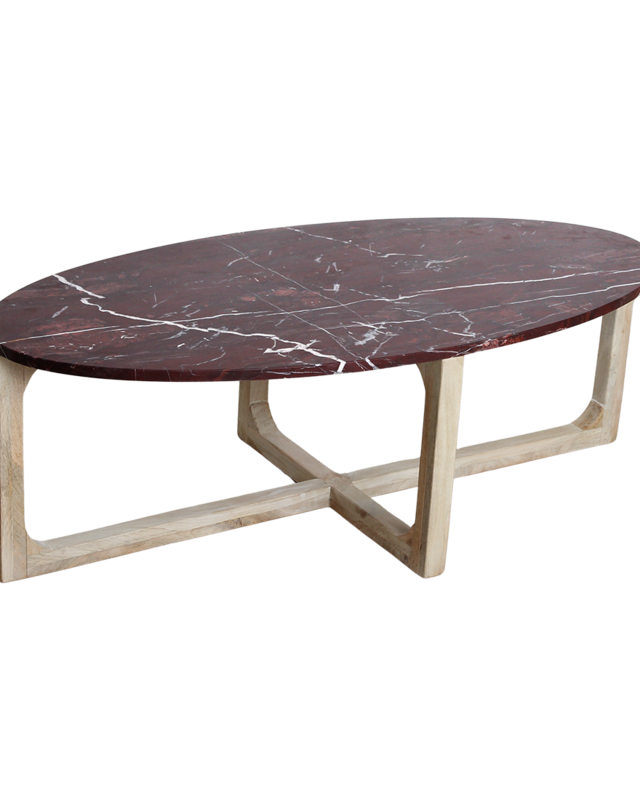Raw Materials Amsterdam Marmeren salontafel Cherry - 120x60x38 cm