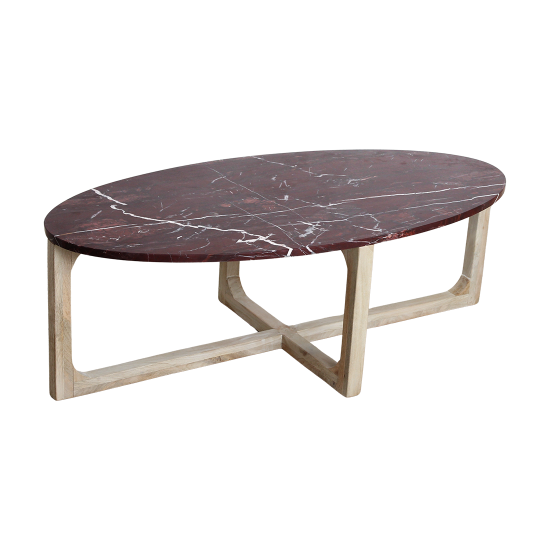 Raw Materials Amsterdam Marmeren salontafel Cherry - 120x60x38 cm