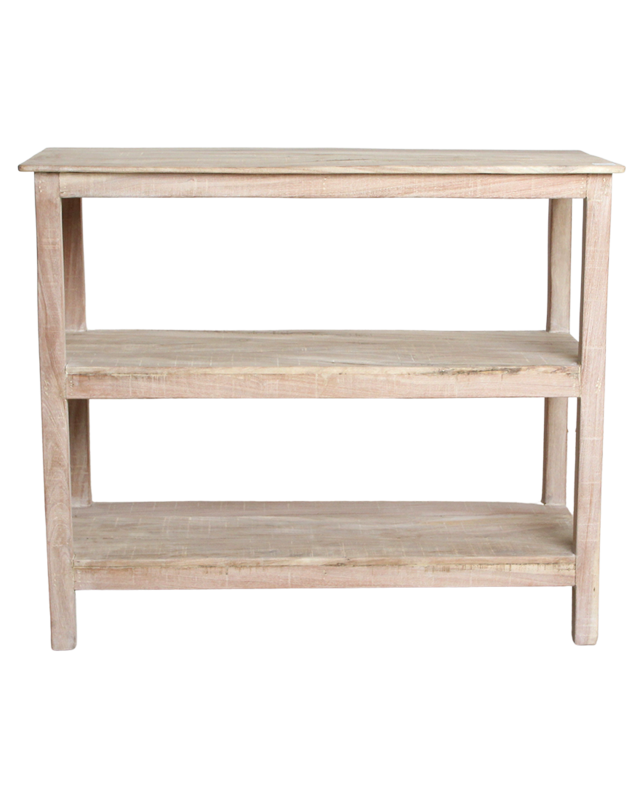 Raw Materials Amsterdam Witgewassen schoenenrek - 90x35x76 cm