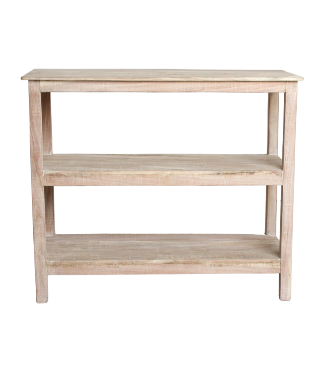 Raw Materials Amsterdam Witgewassen schoenenrek - 90x35x76 cm