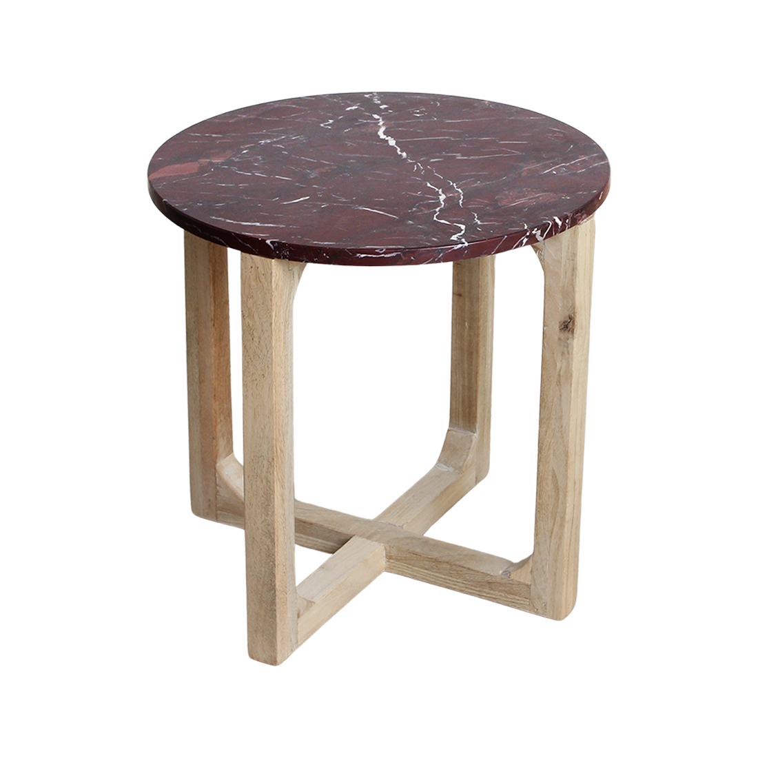 Raw Materials Marmeren bijzettafel Cherry - 50x50x50 cm