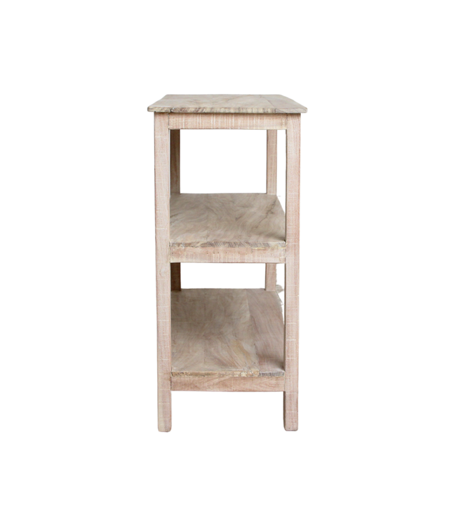 Raw Materials Amsterdam Witgewassen schoenenrek - 90x35x76 cm