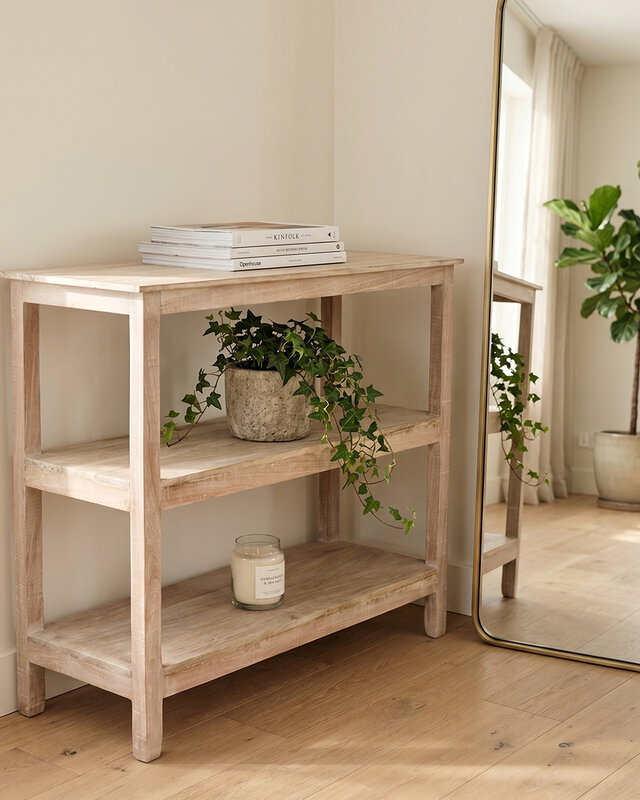 Raw Materials Amsterdam Witgewassen schoenenrek - 90x35x76 cm