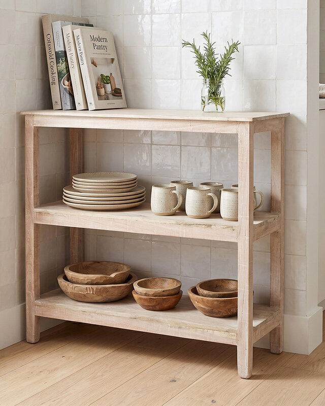 Raw Materials Amsterdam Witgewassen schoenenrek - 90x35x76 cm