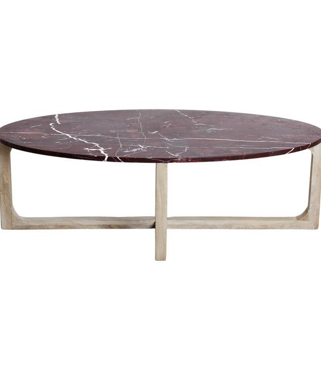 Raw Materials Amsterdam Marmeren salontafel Cherry - 120x60x38 cm