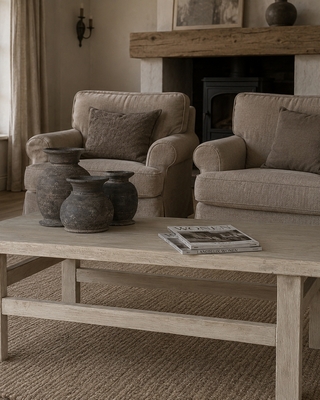 Luksa Home Collection Salontafel | Reclaimed Elm Hout | H43 x B120 x D60 cm