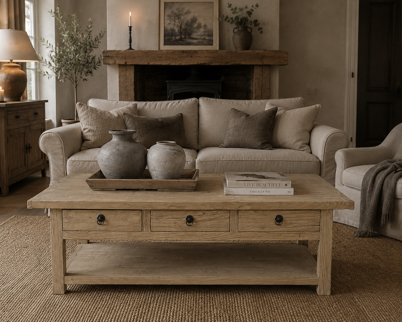 Luksa Home Collection Salontafel Marit | Naturel | H45 x B150 x D70 cm