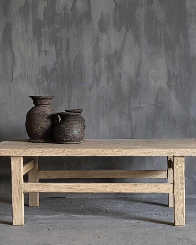 Luksa Home Collection Salontafel | Reclaimed Elm Hout | H43 x B150 x D60 cm