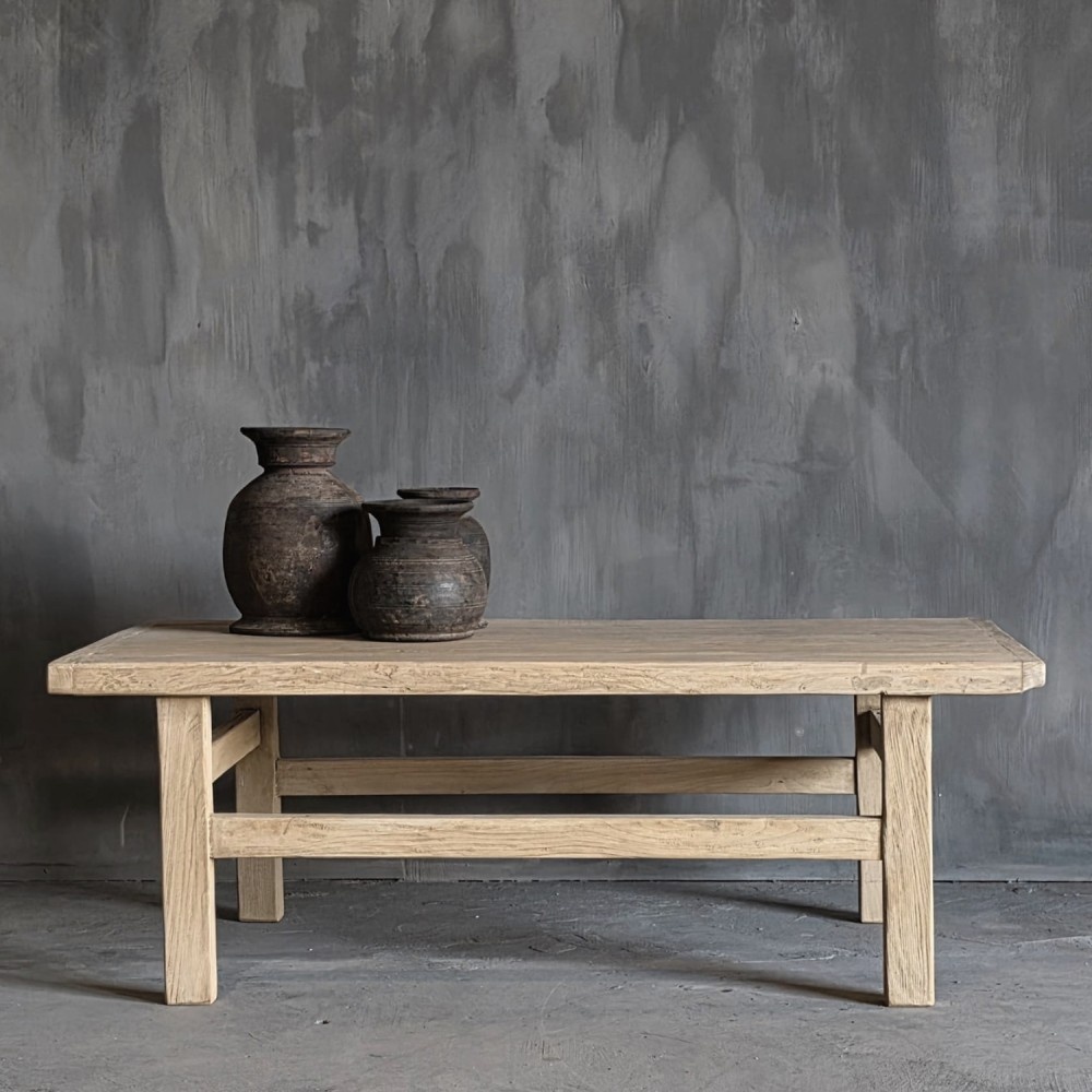 Luksa Home Collection Salontafel | Reclaimed Elm Hout | H43 x B150 x D60 cm