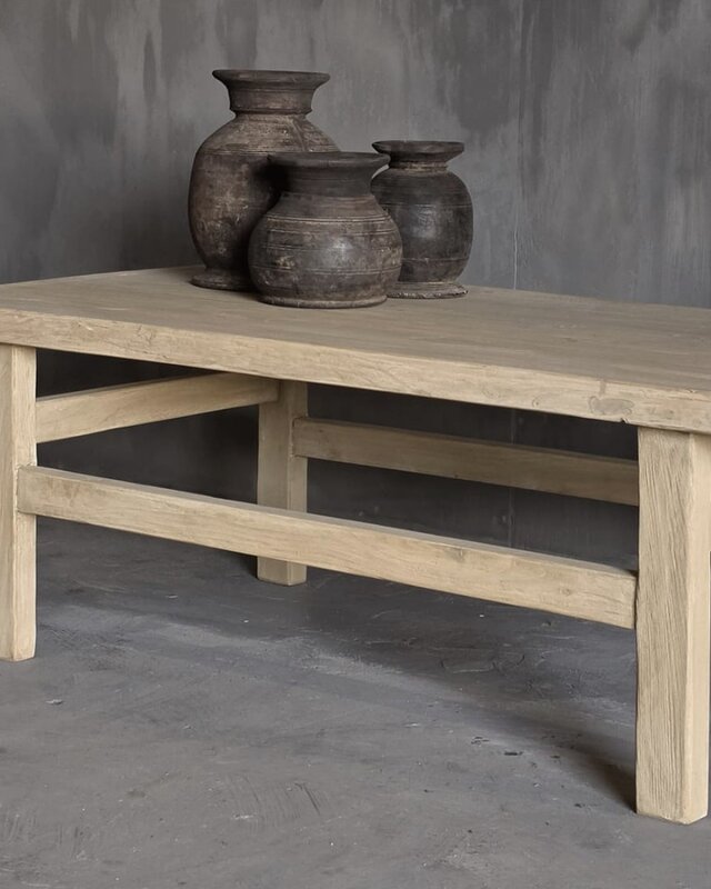 Luksa Home Collection Salontafel | Reclaimed Elm Hout | H43 x B150 x D60 cm