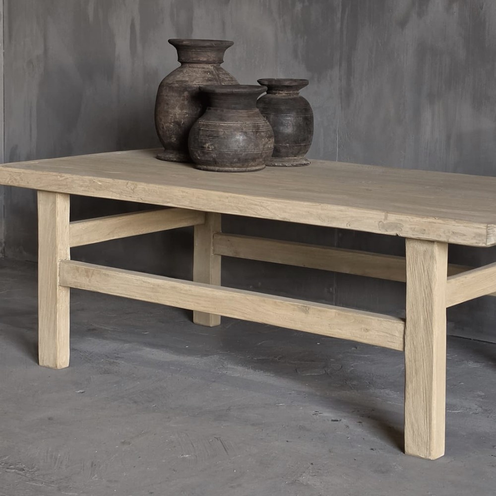 Luksa Home Collection Salontafel | Reclaimed Elm Hout | H43 x B150 x D60 cm