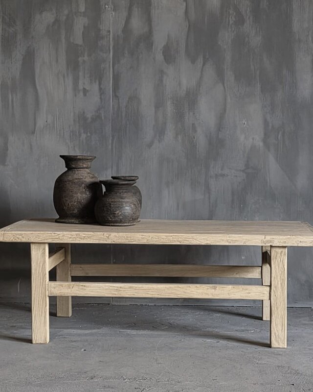 Luksa Home Collection Salontafel | Reclaimed Elm Hout | H43 x B150 x D60 cm