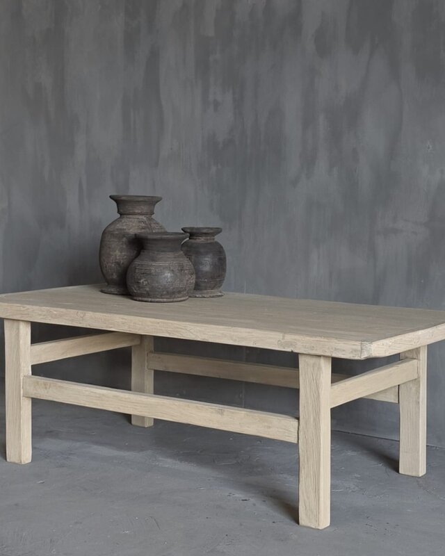 Luksa Home Collection Salontafel | Reclaimed Elm Hout | H43 x B150 x D60 cm