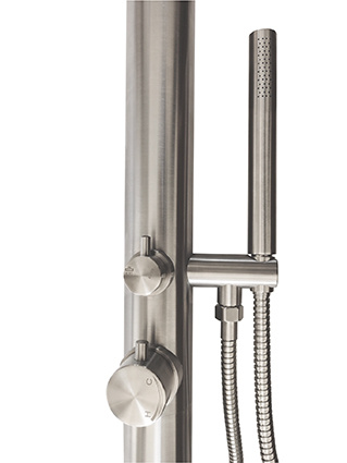 Wiesbaden Buitendouche Sunset Mengkraan Met Handdouche RVS 316 Chroom