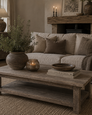 Luksa Home Collection Salontafel Auke | Antique Grey | H46 x B180 x D60 cm